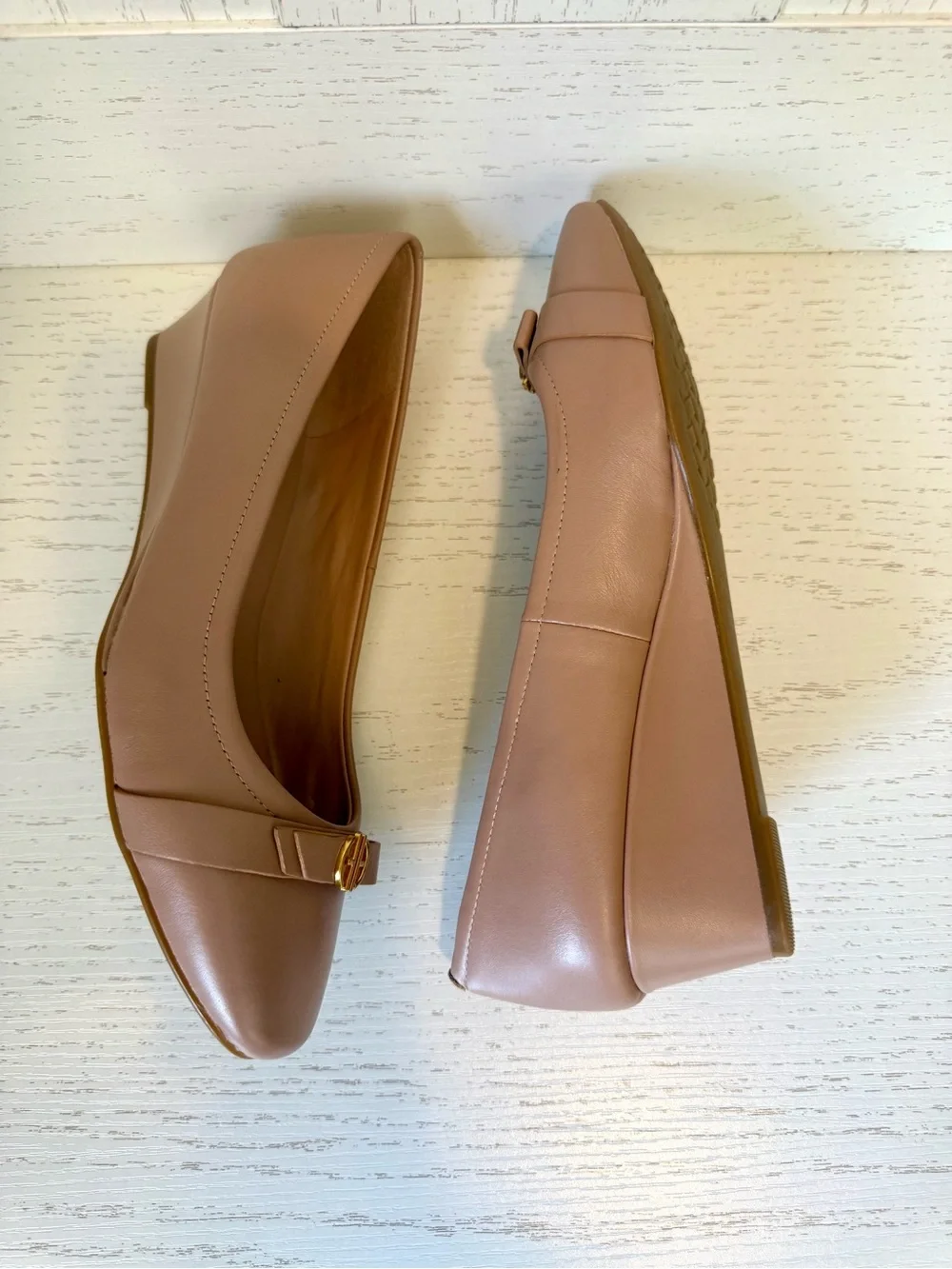 Cole Haan Women's Nude wedge pumps size 8, new without box